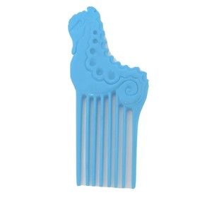 Vintage Barbie 1987 1988 Island Fun Seahorse Light Blue Comb Brush 80s 1980s Toy